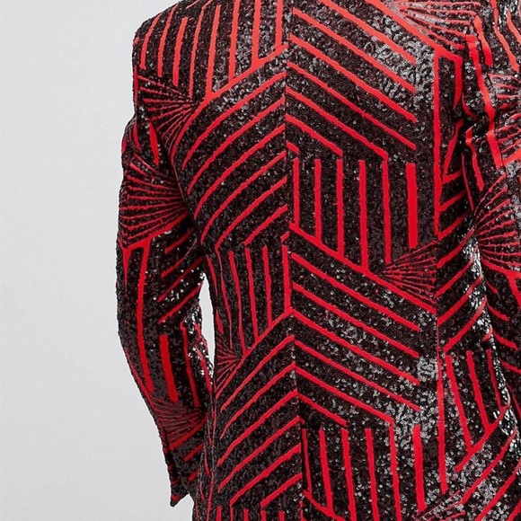 ASOS Sequin Stretch Blazer - Picture 3 of 3